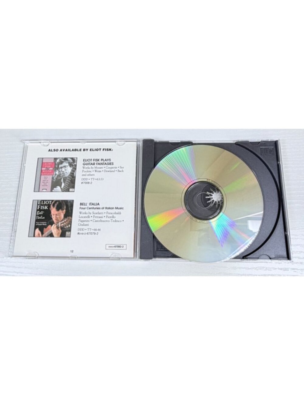 Paganini 24 Caprices CD Eliot Fisk Romantic Guitar 1992 BMG - Picture 5 of 6